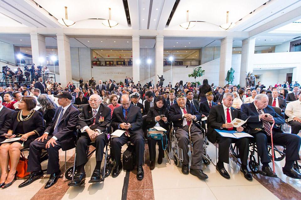 Congressional Gold Medal for WWII Filipino and American Veterans Honored in Capitol Hill on Oct 25